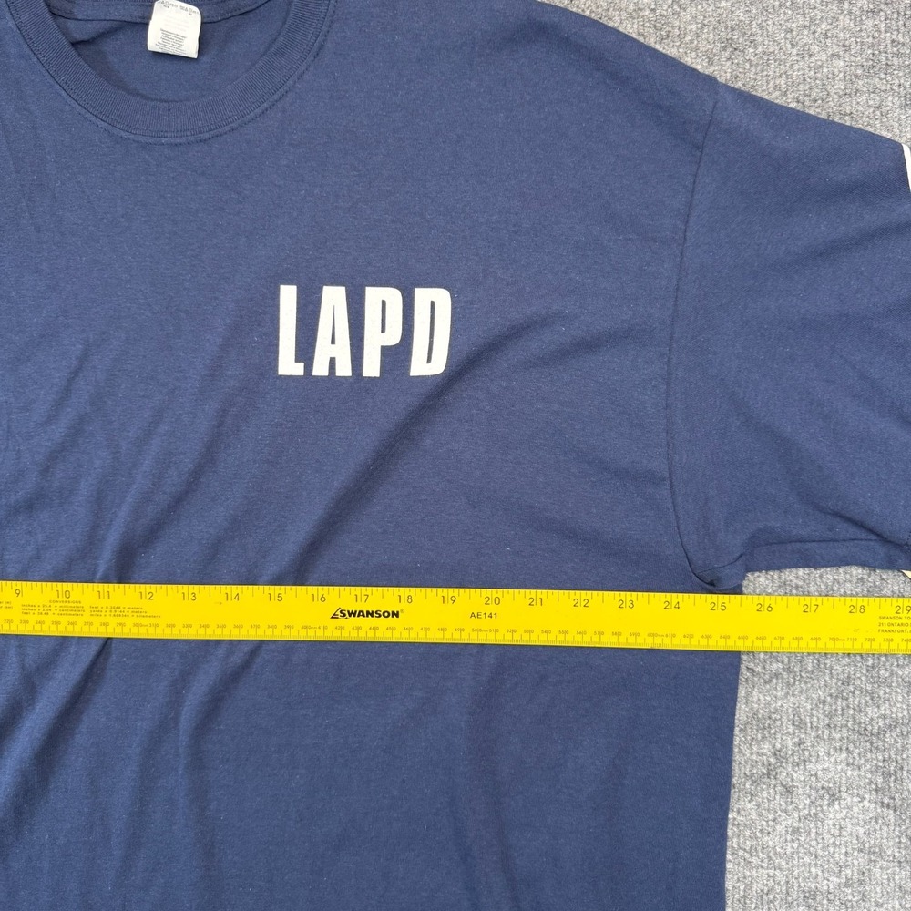LAPD POLICE - Shirt Mens 2XL Navy Sony Studios Costume DEPT - Picture 3 of 8